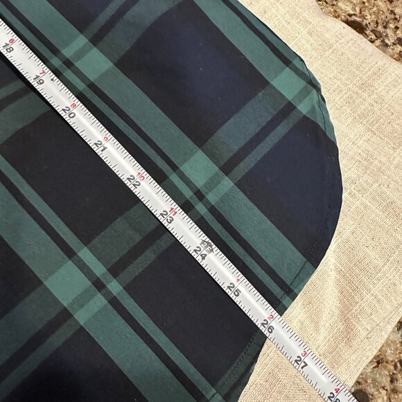 J.Crew Ruffle Collar Plaid Shirt with Crystal Buttons – Size 0 - Picture 5 of 6